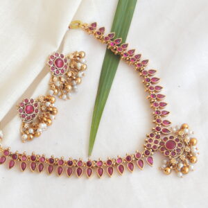 Ruby Vilas Necklace Set