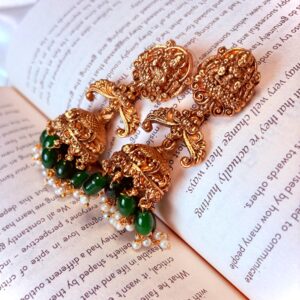 Amritika Heavy Temple Jumkas