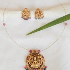 Lakshmi Temple Pendant Set