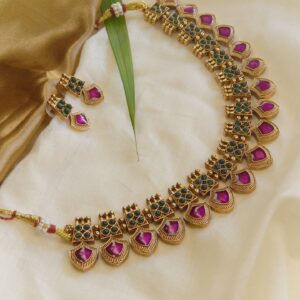 Regal Petals Kundan Necklace