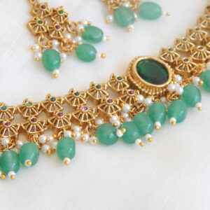 Emerald Bloom Kundan Choker Set