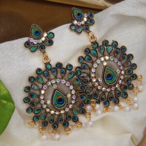 Peacock Green Chandbalis