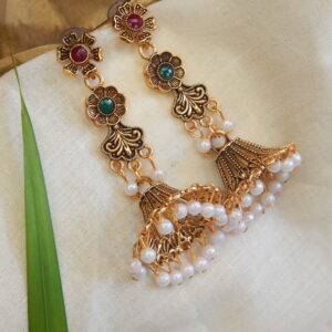 Long Temple Pearl Jhumka