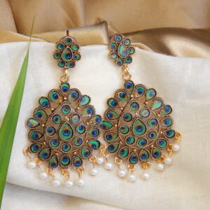 Large Peacock Chandbalis