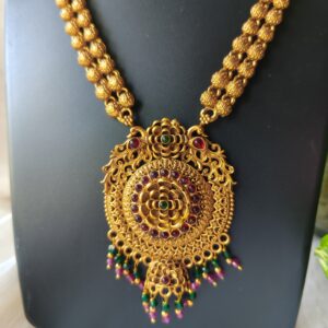 Grand Antique Kemp Pendant Necklace Set